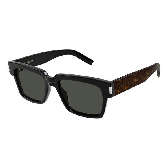 NEW SL732 VADIM 002 SAINT LAURENT SUNGLASSES MEN SQUARE BLACK SL 732 VADIM 002 - Picture 1 of 3